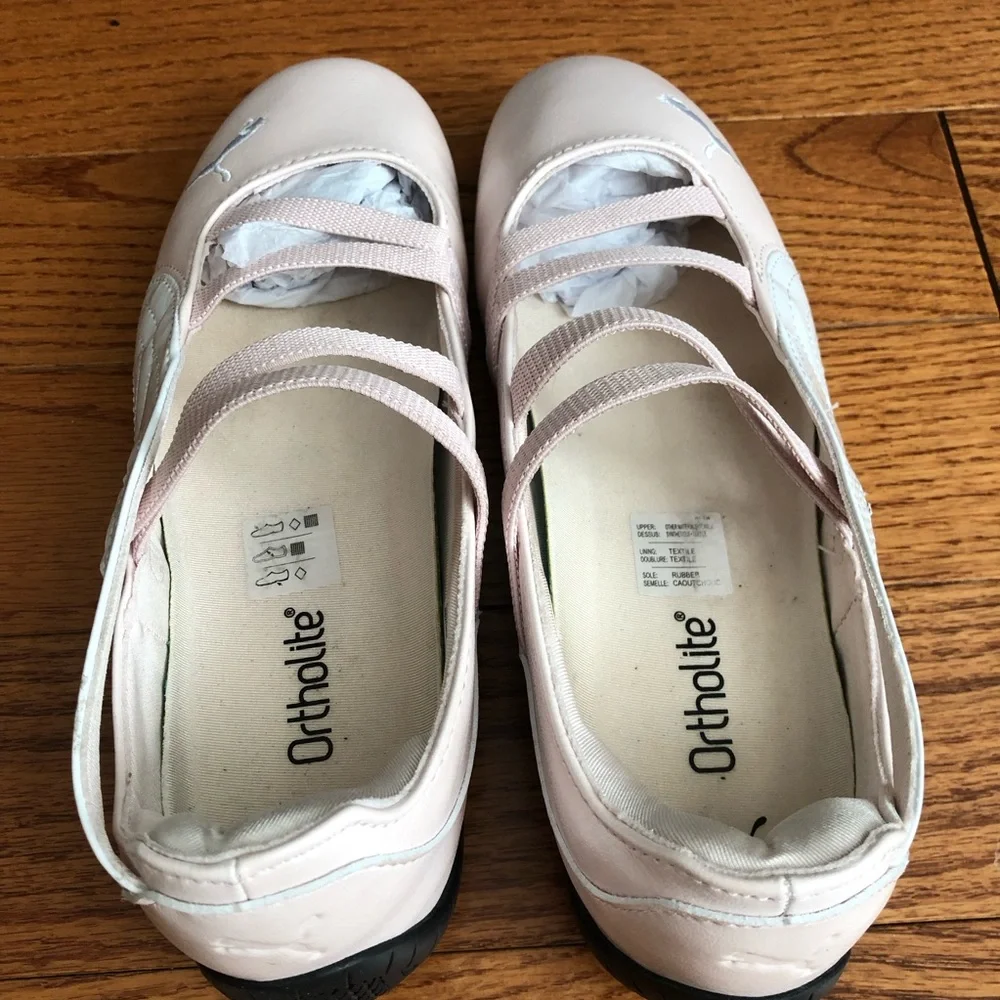 Puma Speedcat Metallic Pink White Ballet-Style Slip-On Sneakers Women’s Size 8.5